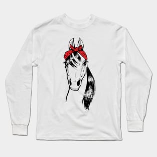 Funny Horse T-Shirts Long Sleeve T-Shirt